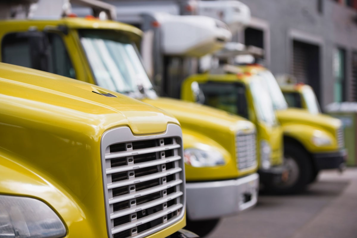 Yellow Fleet Trucks